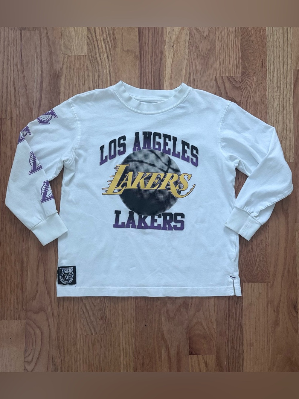 Zara Boys Los Angeles Lakers Long Sleeve Shirt Size 6/7
